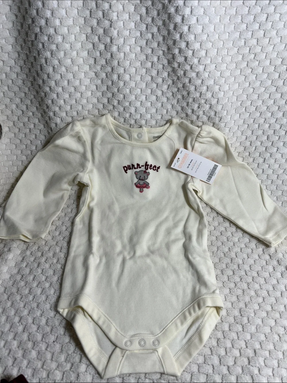 Gymboree Cream Top with Burgundy Tulle Skirt 4 Piece Set